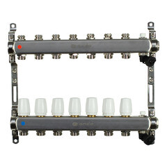 Коллекторная группа Ondo 1 ВР(г) х 7 выходов 3/4 НР(ш) ЕК х 1 ВР(г) - фото 1