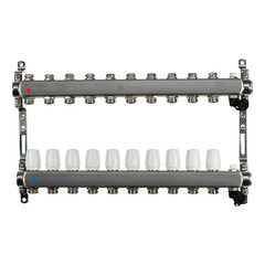 Коллекторная группа Ondo 1 ВР(г) х 10 выходов 3/4 НР(ш) ЕК х 1 ВР(г) - фото 1