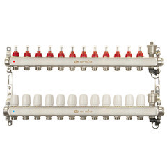 Изображение товара Коллекторная группа с расходомерами Ondo 1 ВР(г) х 12 выходов 3/4 НР(ш) ЕК х 1 ВР(г)