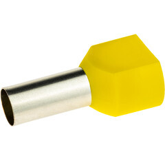 Изображение товара Наконечник штыревой втулочный изолированный Duwi 14 мм х 10 кв.мм двойной (25 шт.)