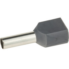 Наконечник штыревой втулочный изолированный Duwi 12 мм х 4 кв.мм двойной (25 шт.)