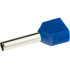 Наконечник штыревой втулочный изолированный Duwi 13 мм х 2,5 кв.мм двойной (25 шт.)