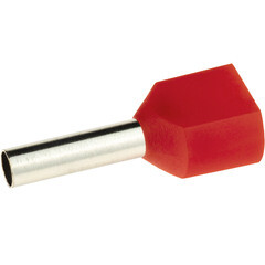 Изображение товара Наконечник штыревой втулочный изолированный Duwi 8 мм х 1 кв.мм двойной (25 шт.)