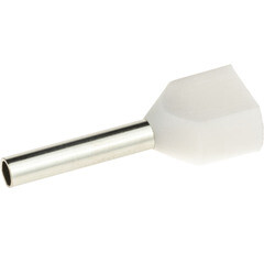 Изображение товара Наконечник штыревой втулочный изолированный Duwi 10 мм х 0,75 кв.мм двойной (25 шт.)