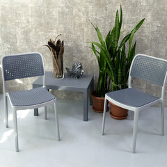 Стул усиленный пластиковый Adrianoplast Air wood alfa бежевый 530х470х800 мм (Р6053) - фото 2