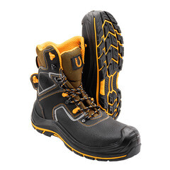 Изображение товара Ботинки кожаные с перфорацией и защитным подноском и стелькой размер 44 черные Мистраль PRB10N-CK (124921)