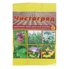 Средство для защиты от сорняков Ваше хозяйство Чистогряд гербицид 25 мл - фото 1