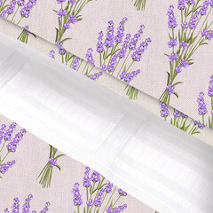 Штора рогожка букет лаванды 145х260 см Василиса Kitchen Line (ТТ-00293725) - фото 3