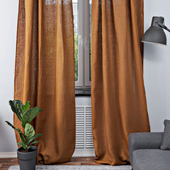 Штора лен бронза 145х300 см Rusby Лен (ТТ-00259514) - фото 2