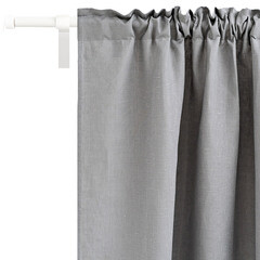 Штора лен темно-серая 145х300 см Rusby Лен (ТТ-00259489) - фото 4
