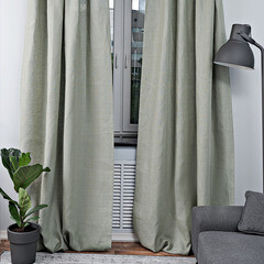 Штора лен шалфей 145х300 см Rusby Лен (ТТ-00259471) - фото 2