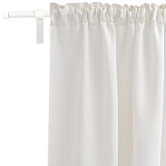 Штора лен белая 145х300 см Rusby Лен (ТТ-00259500) - фото 4