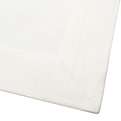 Скатерть Rusby 145х240 см полулен белая - фото 2