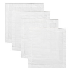 Изображение товара Салфетки сервировочные Rusby 45х45 см полулен белые (4 шт.)