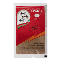 Средство для защиты растений от муравьев и почвенной мушки Зеленая Аптека Садовода Гром-2М 10 г - фото 1