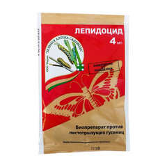 Изображение товара Средство для защиты от листогрызущих гусениц Зеленая Аптека Садовода Лепидоцид 4 мл
