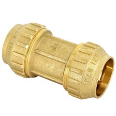 Изображение товара Муфта ПНД Tiemme компрессионная 50х50 мм латунь