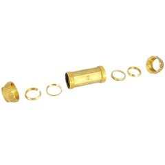 Муфта ПНД Tiemme компрессионная 50х50 мм латунь - фото 3