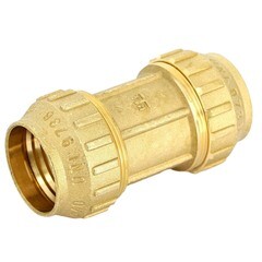 Изображение товара Муфта ПНД Tiemme компрессионная 25х25 мм латунь