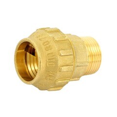 Изображение товара Муфта ПНД Tiemme компрессионная переходная 20х1/2 НР(ш) латунь