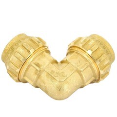 Угол ПНД Tiemme компрессионный 40х40 мм латунь - фото 3