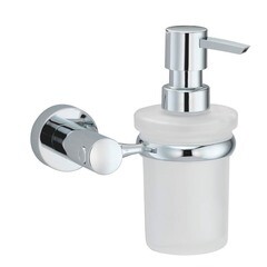 Изображение товара Дозатор для мыла WasserKraft Donau с держателем стекло матовый/металл хром (K-9499)