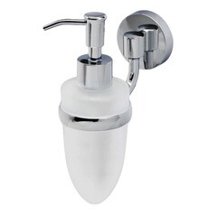 Изображение товара Дозатор для мыла WasserKraft Rhein с держателем стекло матовый/металл хром (K-6299)