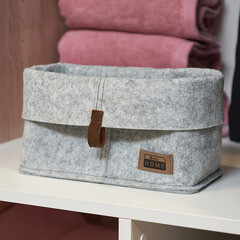 Органайзер для хранения Elegance 250х120х210 мм складной светло-серый - фото 2