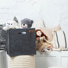 Органайзер для хранения Classic 300х300х300 мм складной темно-серый - фото 2