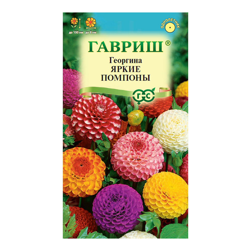 Изображение товара Георгина Яркие помпоны Гавриш 0,2 г