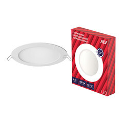 Изображение товара Светильник встраиваемый светодиодный белый 8 Вт 4000К IP20 Rev ДВО (28944 9)