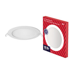 Светильник встраиваемый светодиодный белый 18 Вт 4000К IP20 Rev ДВО (28946 3) - фото 1