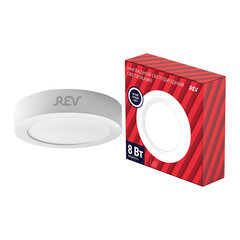 Изображение товара Светильник светодиодный Rev ДПО 4000К 8 Вт белый IP20 (28903 6)