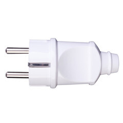 Вилка прямая с заземлением 16 А 250 В Duwi белая (30465 4) - фото 2