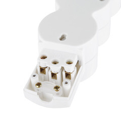 Колодка электрическая 3 розетки Duwi 16 А 230 В 3,68 кВт с выключателем белая (32018 2) - фото 2