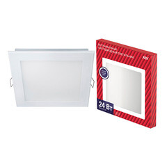 Светильник встраиваемый светодиодный белый 24 Вт 4000К IP20 Rev ДВО (28983 8) - фото 5