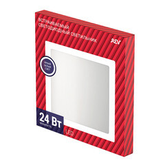 Светильник встраиваемый светодиодный белый 24 Вт 4000К IP20 Rev ДВО (28983 8) - фото 4