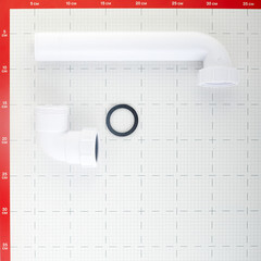 Соединение для сифона McAlpine 1 1/2 28,5 см белый (HC13) - фото 2