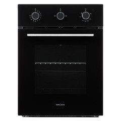 Духовой шкаф газовый встраиваемый Krona Stretto 45 BL 447 мм черный - фото 1