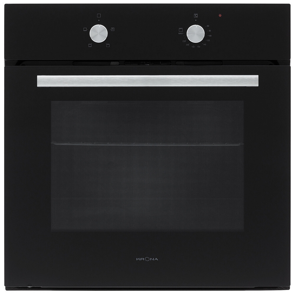 Духовой шкаф электрический встраиваемый Krona Pronto 60 BL G2 594 мм черный