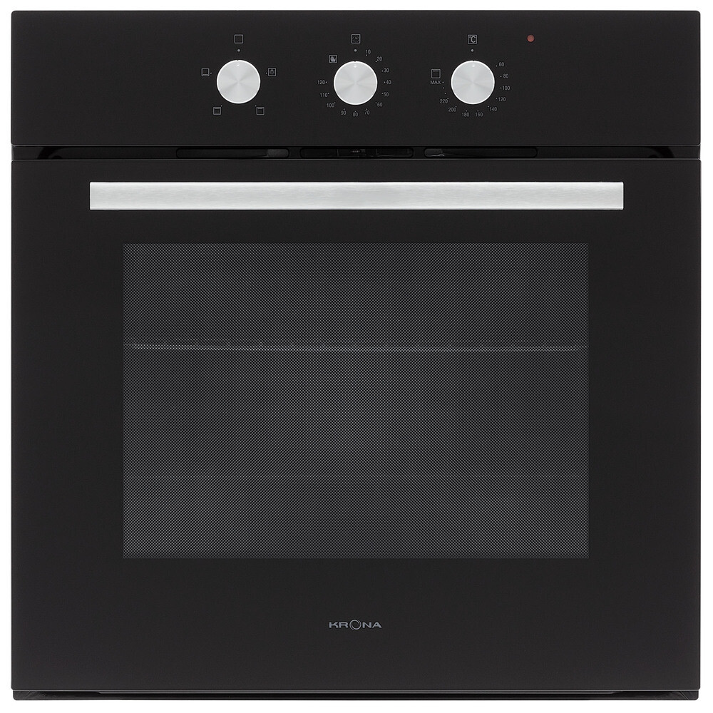Духовой шкаф электрический встраиваемый Krona Essenza 60 BL G2 594 мм черный
