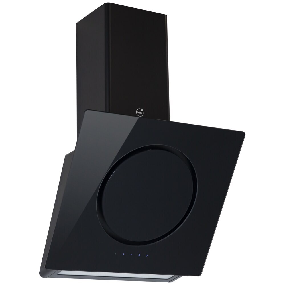 Изображение товара Кухонная вытяжка наклонная MBS Trevesia 160 Glass Black 60 см черная Изображение товара Кухонная вытяжка наклонная MBS Trevesia 160 Glass Black 60 см черная