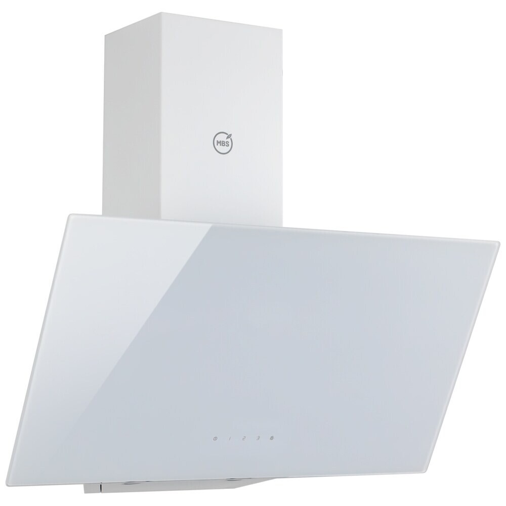 Изображение товара Кухонная вытяжка наклонная MBS Gartenzia 160 Glass White 60 см белая Изображение товара Кухонная вытяжка наклонная MBS Gartenzia 160 Glass White 60 см белая