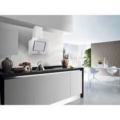 Кухонная вытяжка наклонная MBS Crassula 160 Glass White 60 см белая - фото 8