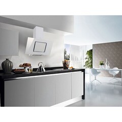 Кухонная вытяжка наклонная MBS Camellia 190 Glass White 90 см белая - фото 9