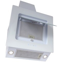 Кухонная вытяжка наклонная MBS Camellia 160 Glass White 60 см белая - фото 6