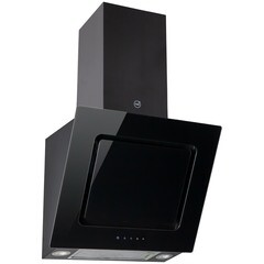 Кухонная вытяжка наклонная MBS Camellia 160 Glass Black 60 см черная