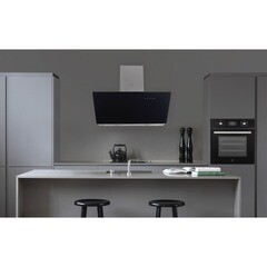 Кухонная вытяжка наклонная MBS Abelia 190 Glass Black 90 см черная - фото 9