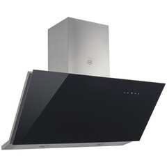 Кухонная вытяжка наклонная MBS Abelia 190 Glass Black 90 см черная