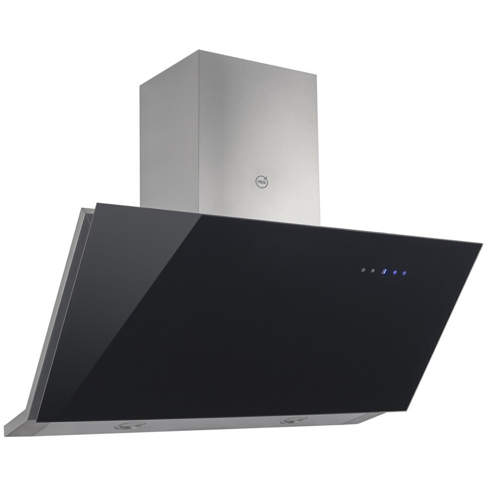 Изображение товара Кухонная вытяжка наклонная MBS Abelia 190 Glass Black 90 см черная Изображение товара Кухонная вытяжка наклонная MBS Abelia 190 Glass Black 90 см черная